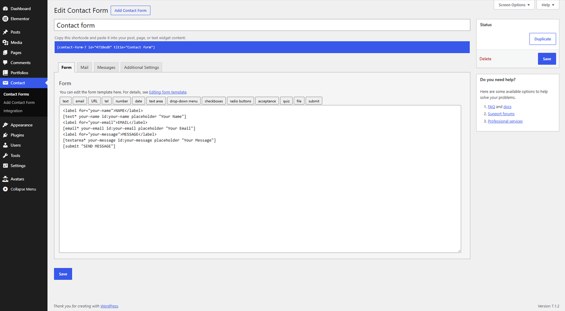 Contact Form
