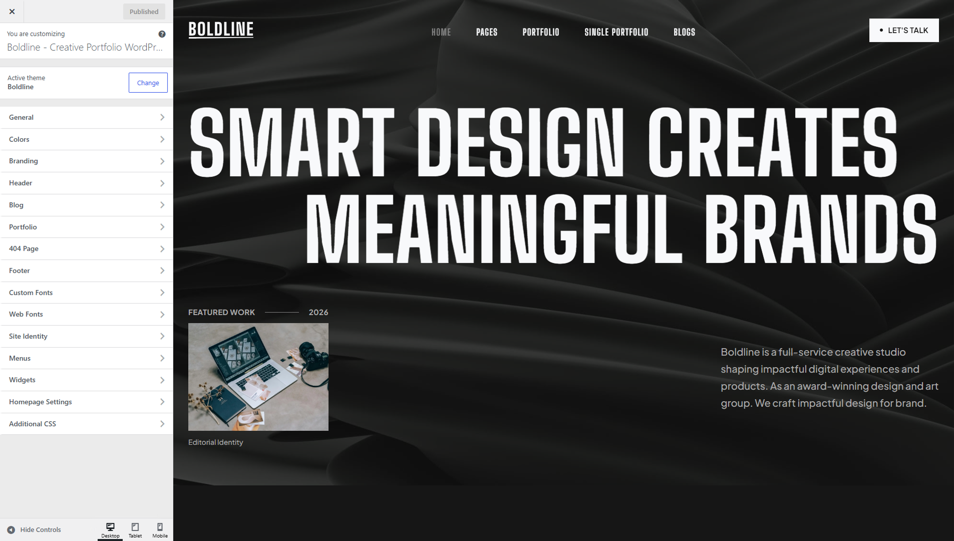 Theme Options